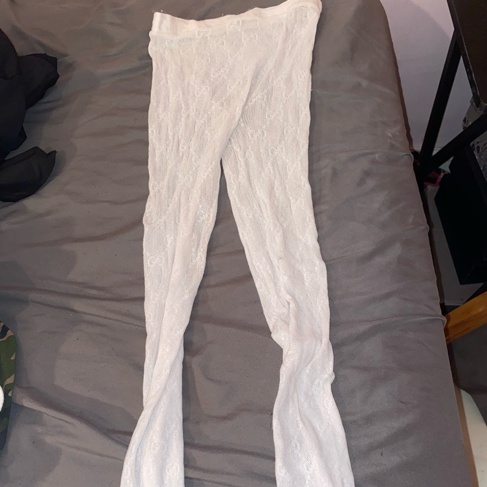 white gucci stockings